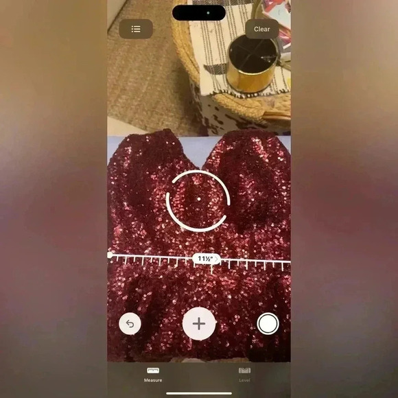 Burgundy sequin backless dress - Picture 2 of 6